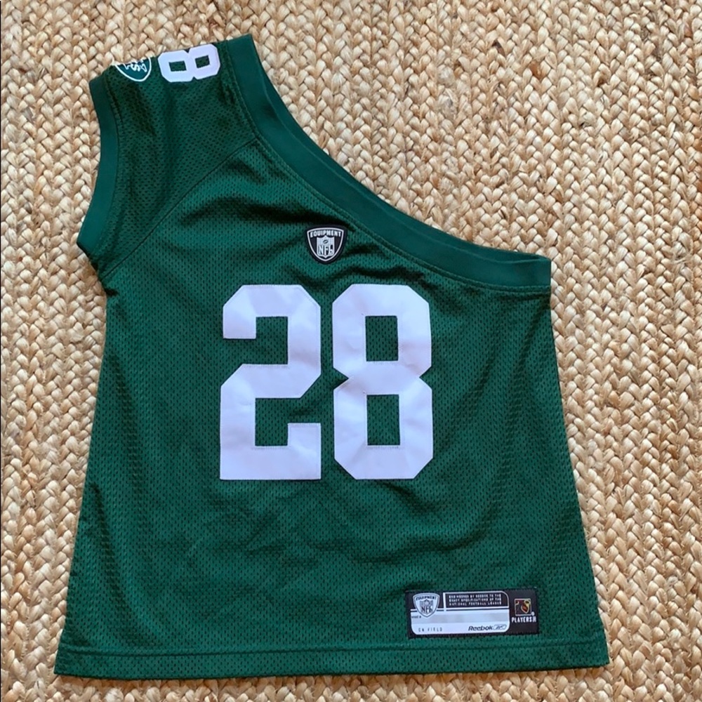 Women’s one shoulder Jets jersey Curtis Martin NFL
